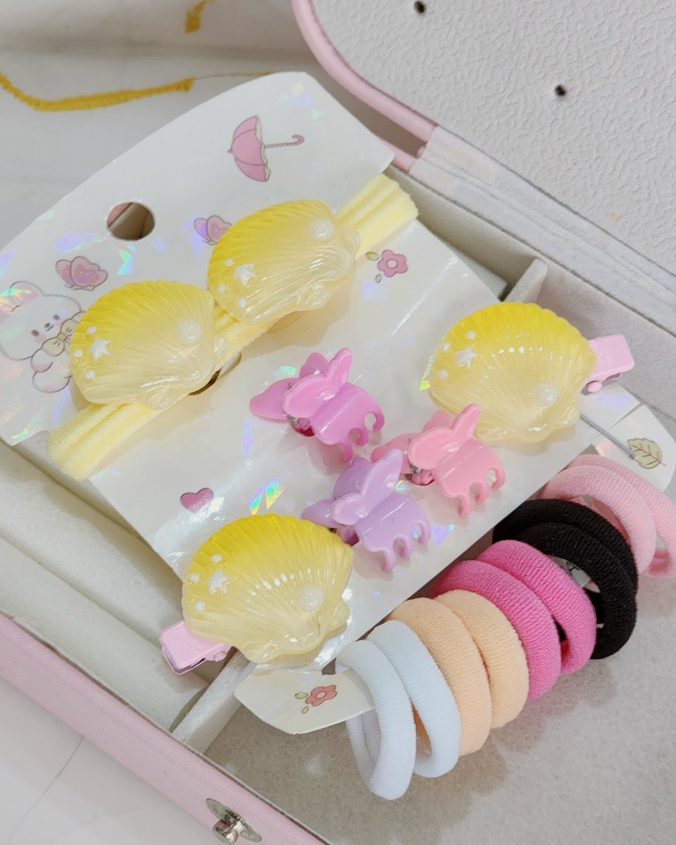 Set de Gomas y Hebillas Amarillo