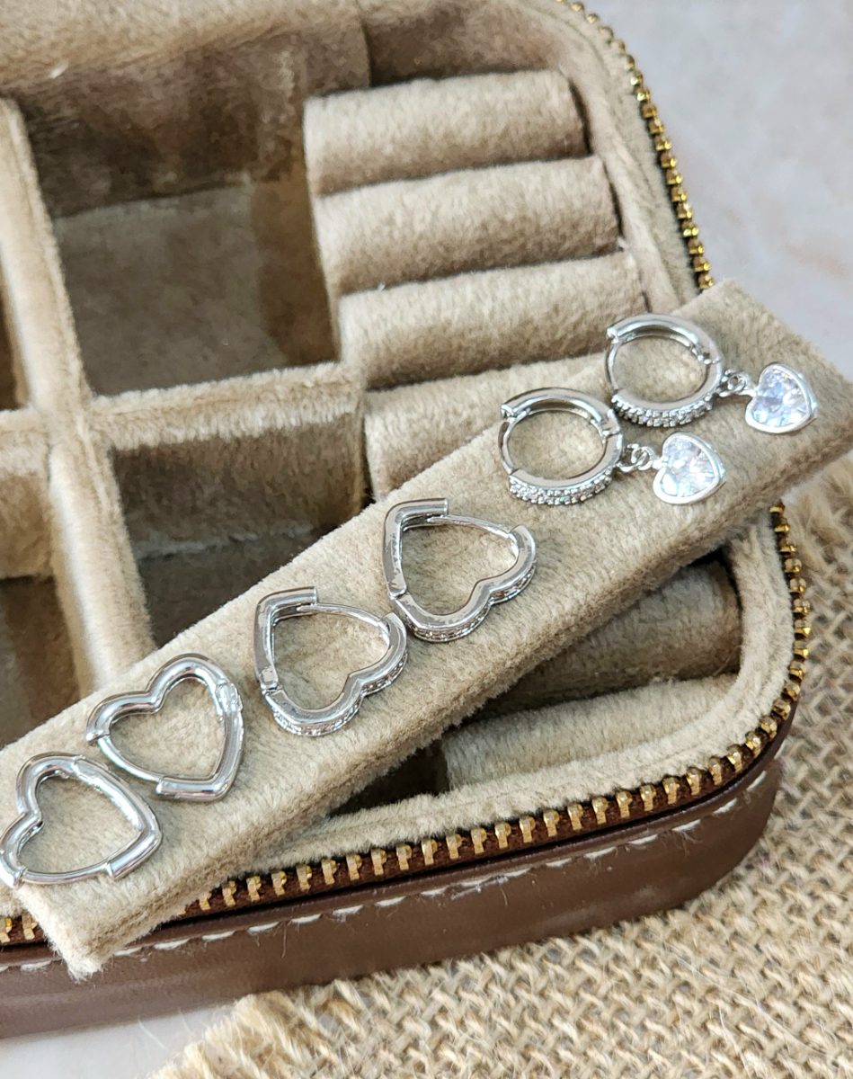 Set de Aros Plateado