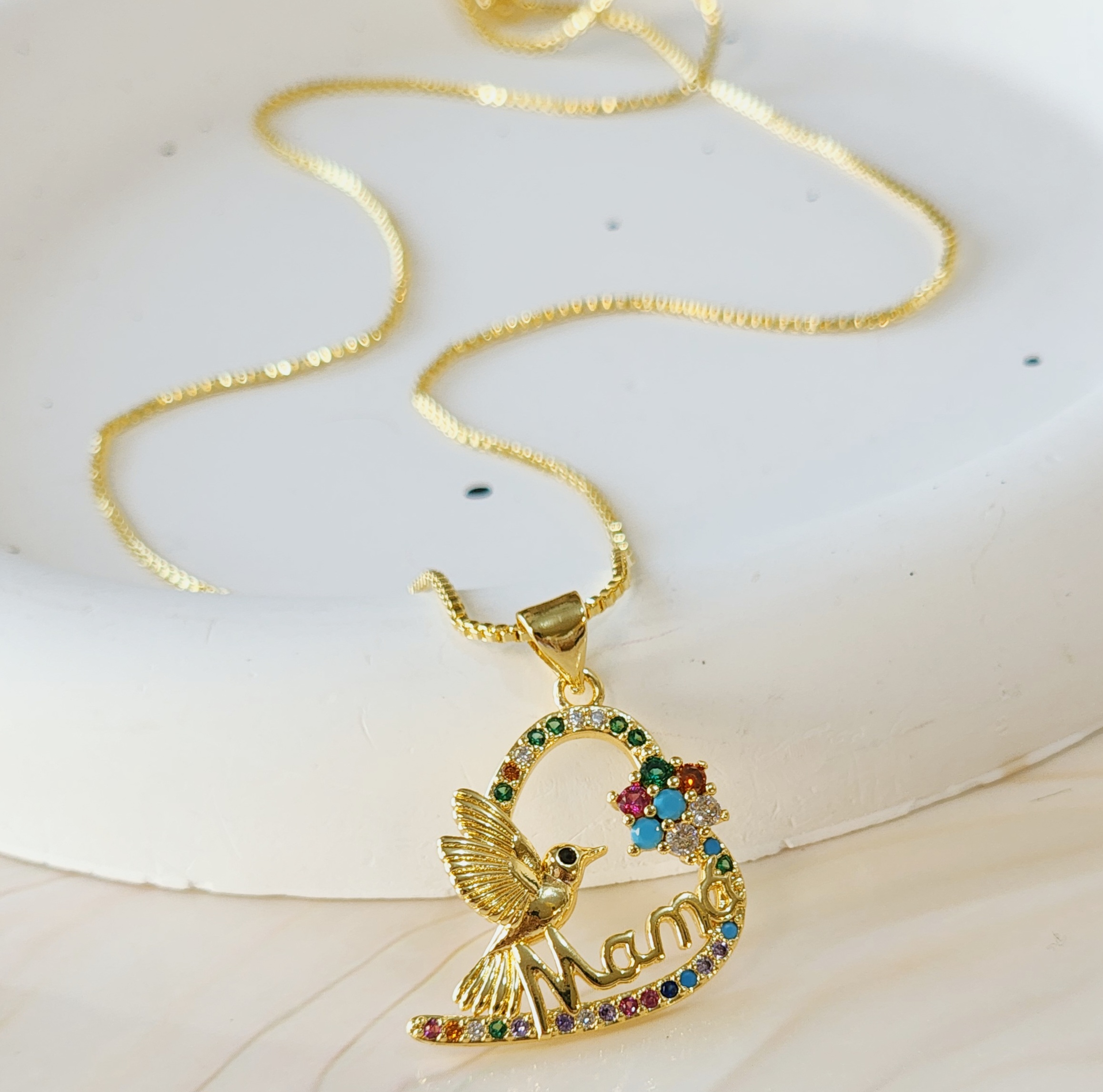 Collar Bañado en Oro para Dama -1