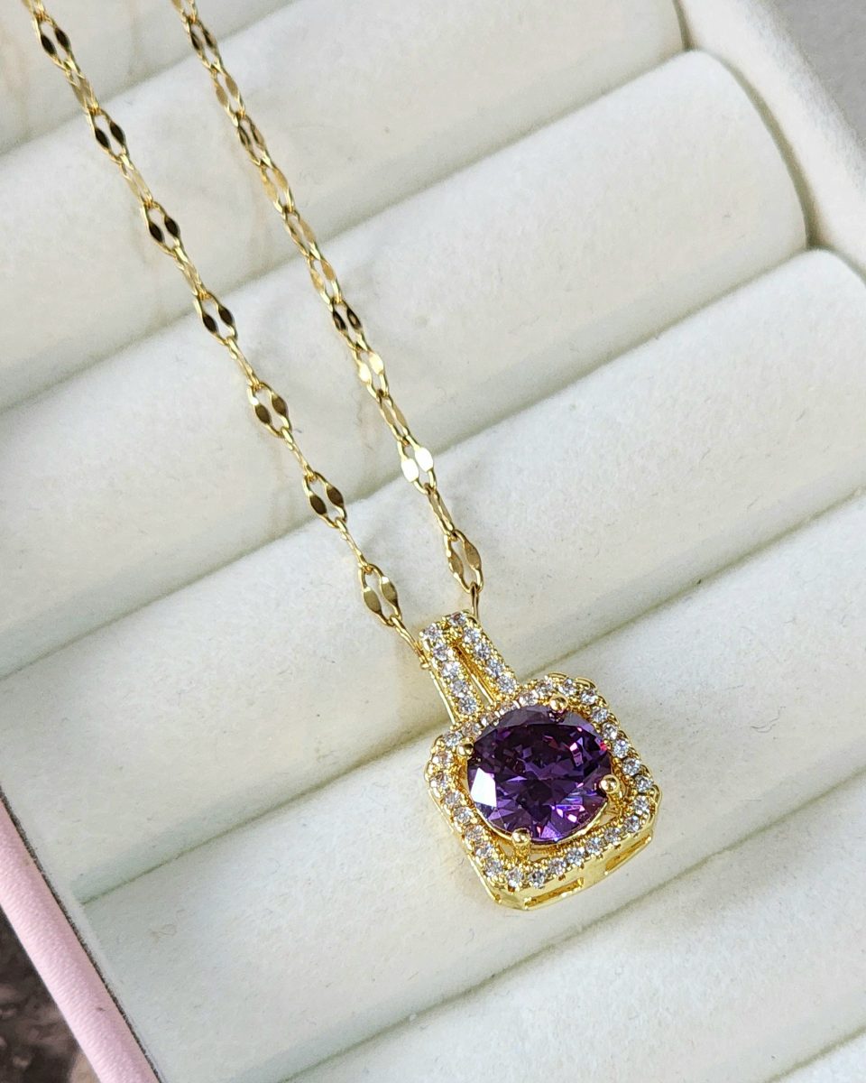 Collar Piedra Morada
