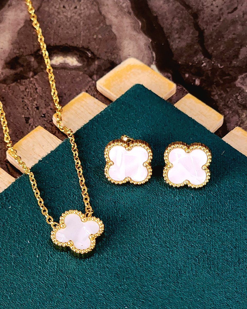 Conjunto Van Cleef Blanco