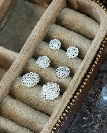Set de 3 Aros Plateados