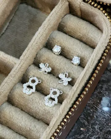 Set de 3 Aros Plateados