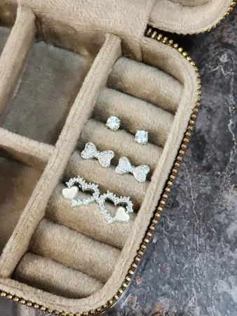 Set de 3 Aros Plateados