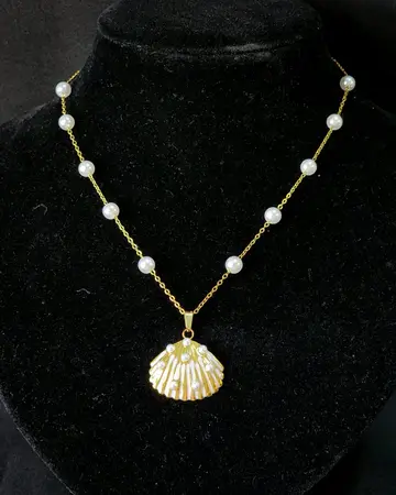 Collar Perlado Rosa Claro